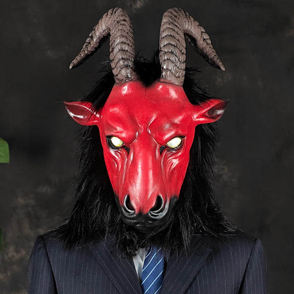 Red Goat Head Mask 40763 #