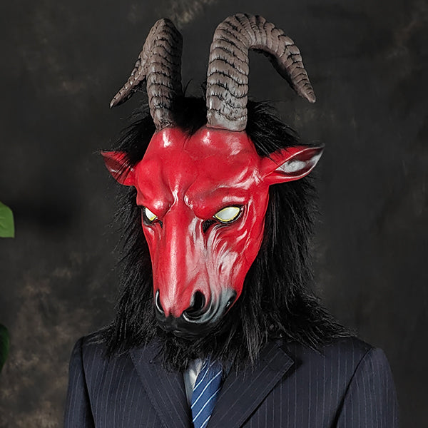 Red Goat Head Mask 40763 #