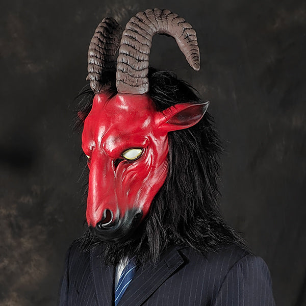 Red Goat Head Mask 40763 #