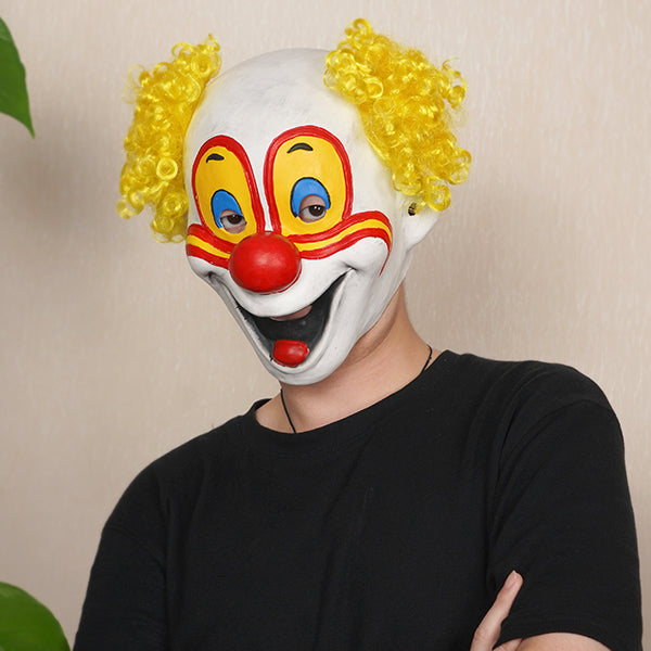 Yellow Funny Clown Mask 40460#