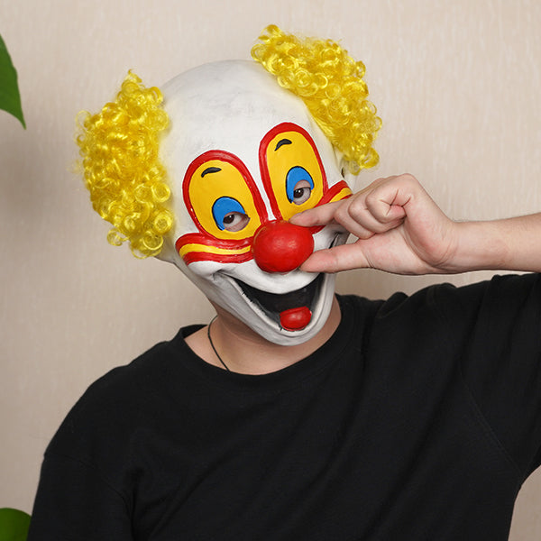 Yellow Funny Clown Mask 40460#