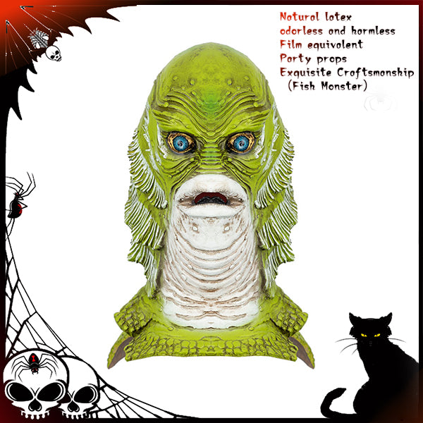 Green Fish Monster Mask 40709 #