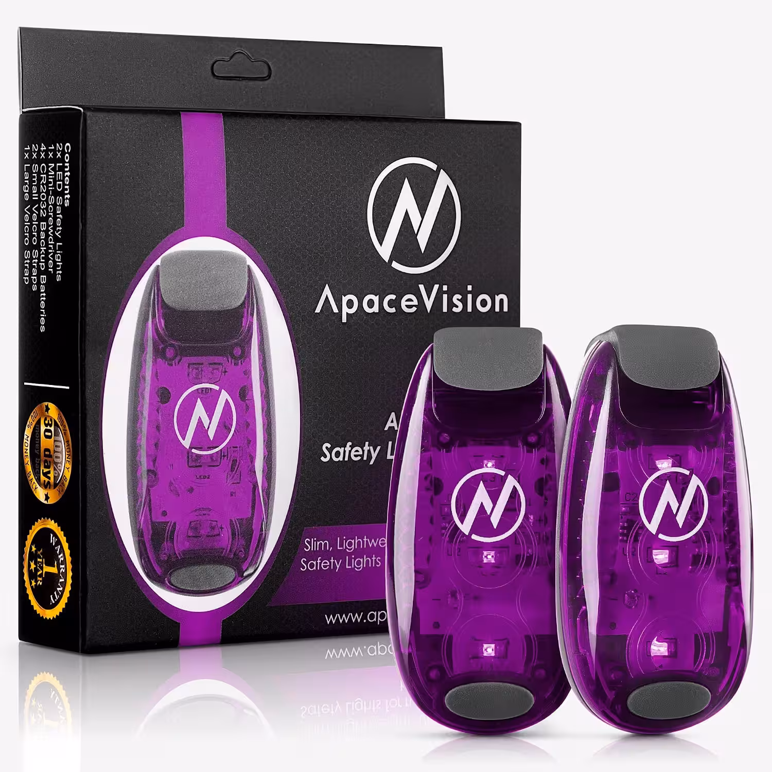 Apace Vision Clip-On LED Safety Lights
