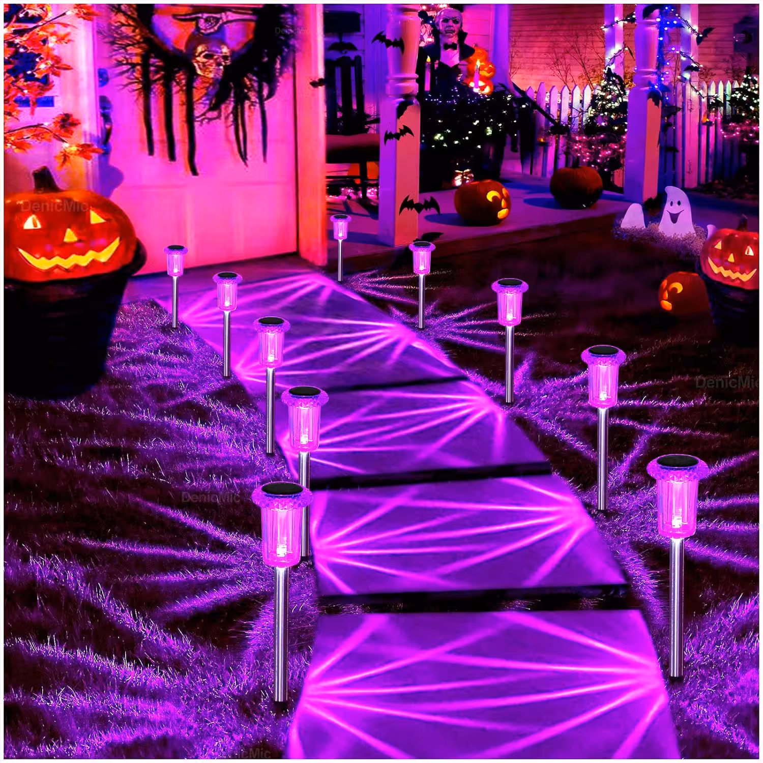 Solar Halloween Pathway Lights, 10-Pack