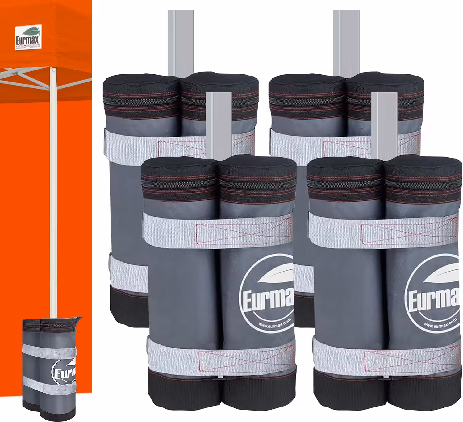 Eurmax USA Fillable Outdoor Weight Bags, 4-Pack