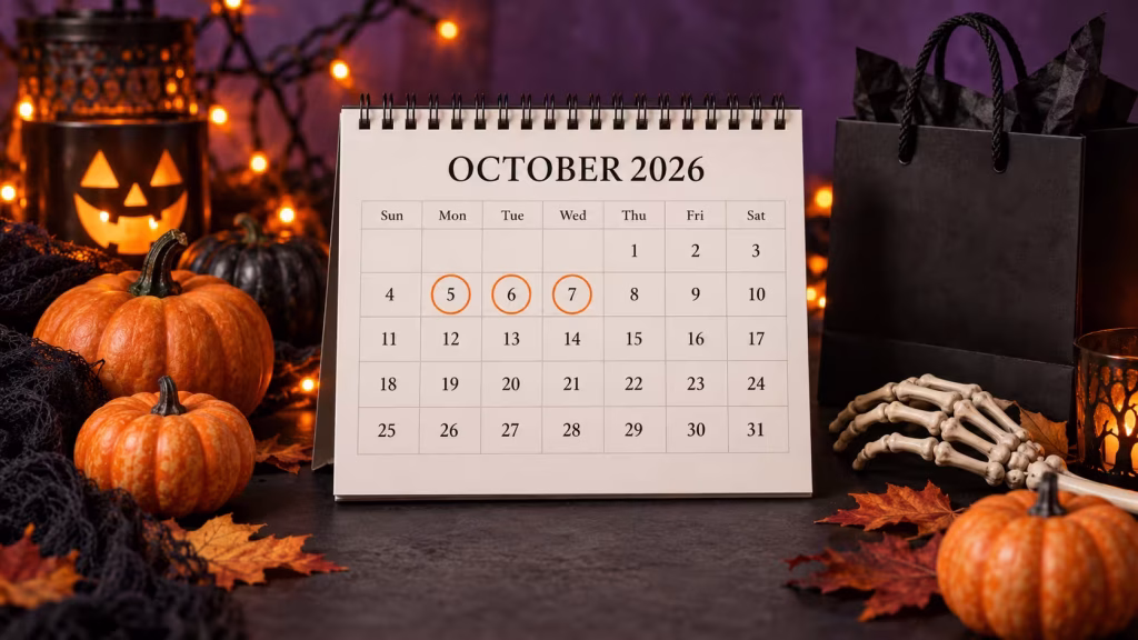 October 2026 Halloween sale dates for major retailers